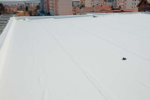 White flat roof