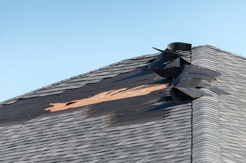 Hurrican Damaged roof